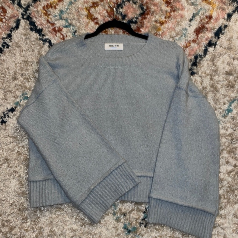 blue sweater